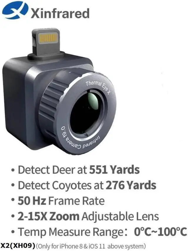 Main image of InfiRay X2 /XH09 Thermal Imaging Camera Imager Scope for Insulation Inspection With laser radiation, with reverse charging bracket,ios