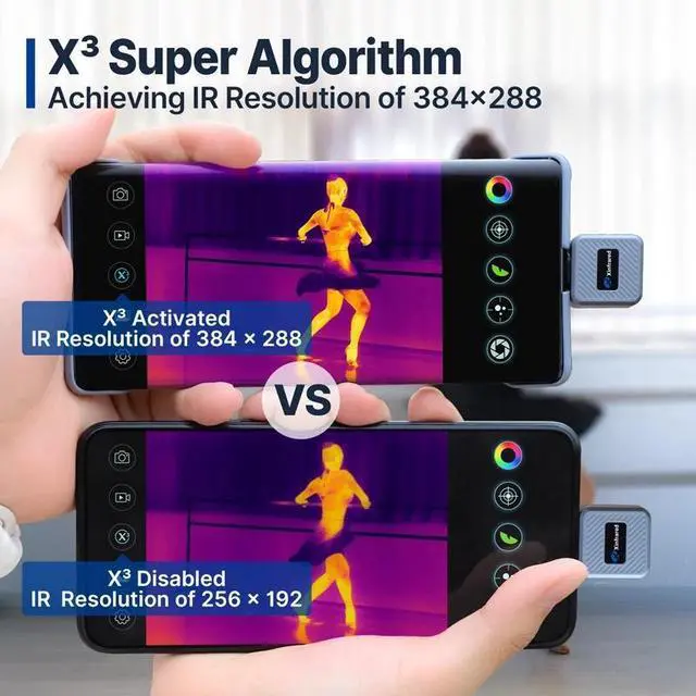 Alt view image 5 of 7 - InfiRay X2 /XH09 Thermal Imaging Camera Imager Scope for Insulation Inspection With laser radiation, with reverse charging bracket,ios