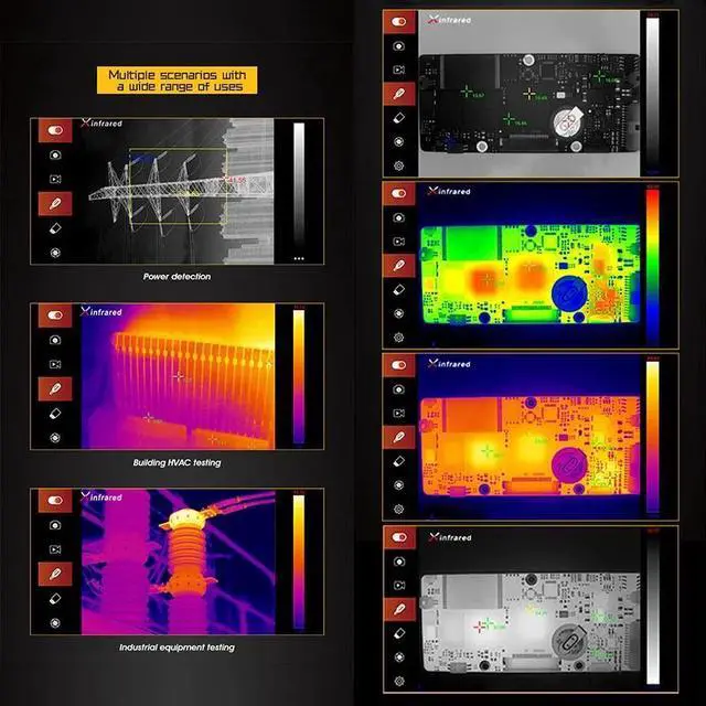 Alt view image 5 of 6 - InfiRay T3 Pro Mini Thermal Scope Infrared Camera Thermal Imager for Android Mobile Phone Type C 25Hz 384x288 Pixel Thermographic