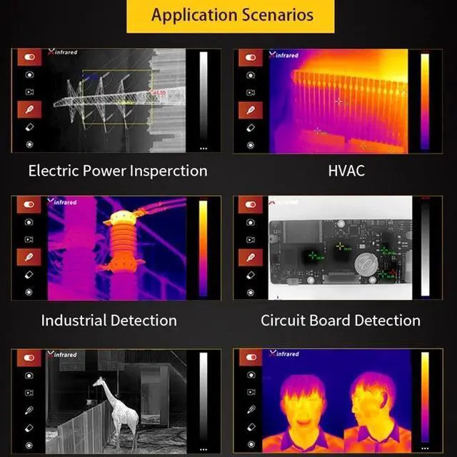 Alt view image 5 of 6 - InfiRay T3S Thermal Camera Mini Thermal Scope for Android Industrial PCB Floor Heat Detection Thermal Imager