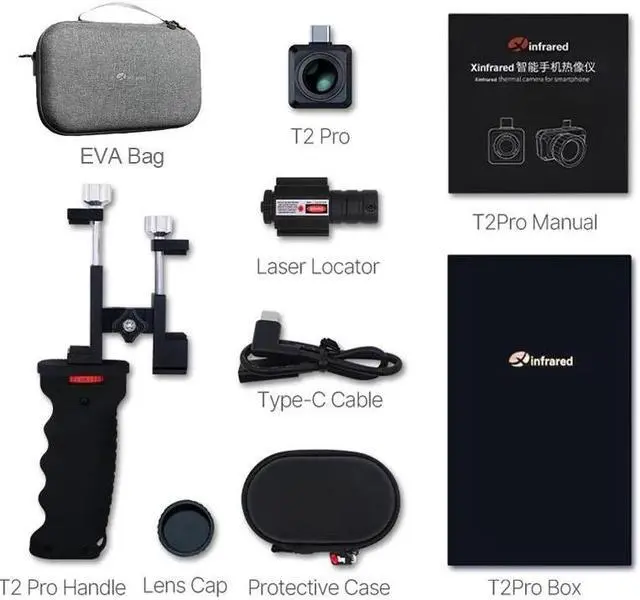 Alt view image 2 of 7 - InfiRay/Xinfrared T2 Pro Thermal Imager Hunting Camera Outdoor Search 1579m Infrared Night Vision Mobile Phone Android Type C,Not compatible with iphone 15