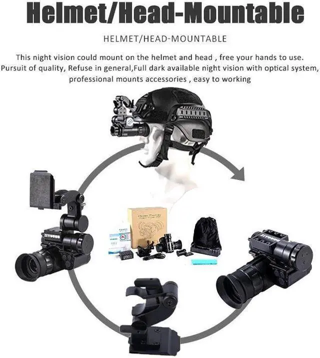 Alt view image 5 of 7 - NVG10 1920x720p Hunting Digital Range 300m WIFI Monocular Night Vision for Hunting Observation (with Mount )