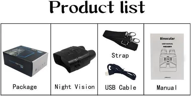 Alt view image 5 of 7 - NV4000 4K 3inch Infared Digital Night Vision Binoculars for Scouting 5x Zoom Day and Night Vision Goggles Telescope for Hunting