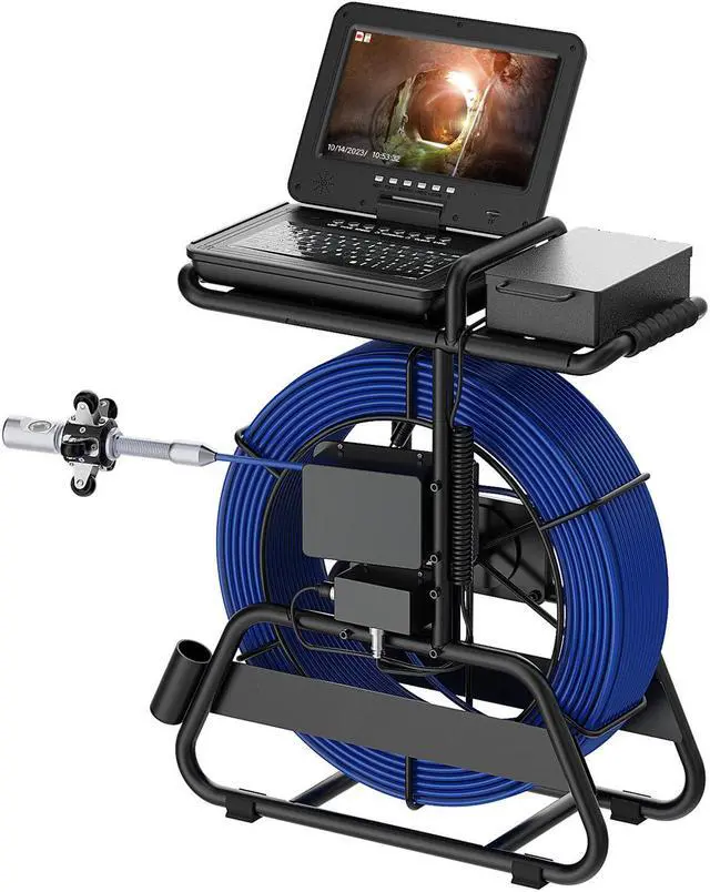 Alt view image 2 of 7 - 10" IPS Endoscope DVR Recorder 360° Rotate Inspection Camera IP68 Waterproof Borescope 512HZ