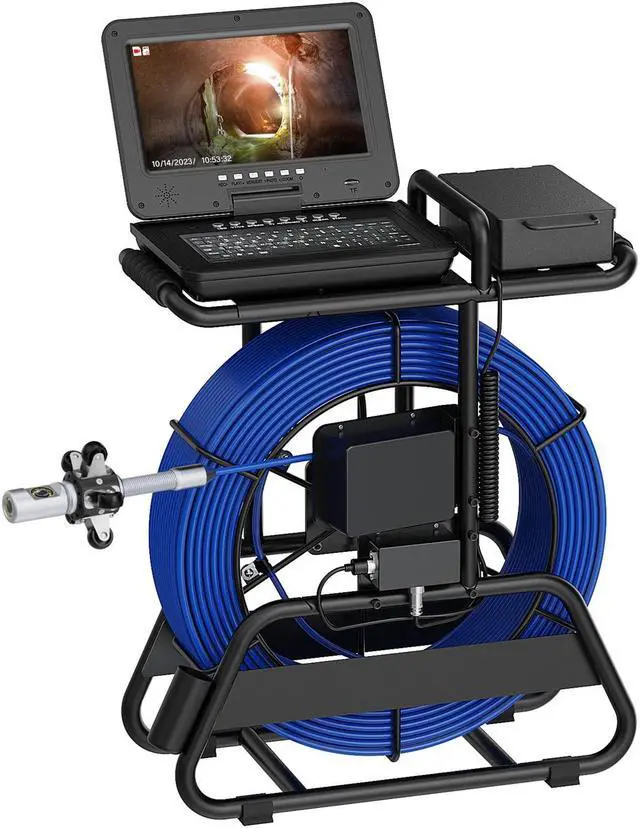 Alt view image 3 of 7 - 10" IPS Endoscope DVR Recorder 360° Rotate Inspection Camera IP68 Waterproof Borescope 512HZ