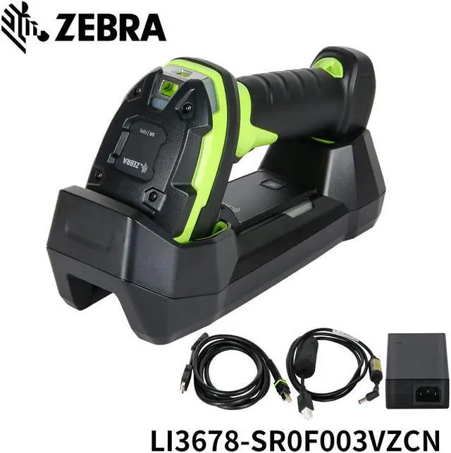 Main image of LI3678-SR0F003VZCN 1D Barcode Scanner Ultra-Rugged Cordless USB Kit with Cradle