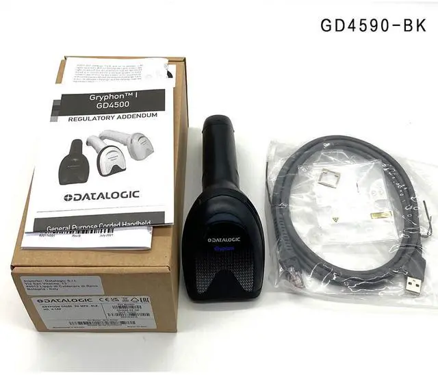 Alt view image 3 of 6 - Dat,alogic Gryphon GD4590-BK 2D Corded Handheld Barco,de Scann,er with USB Cable