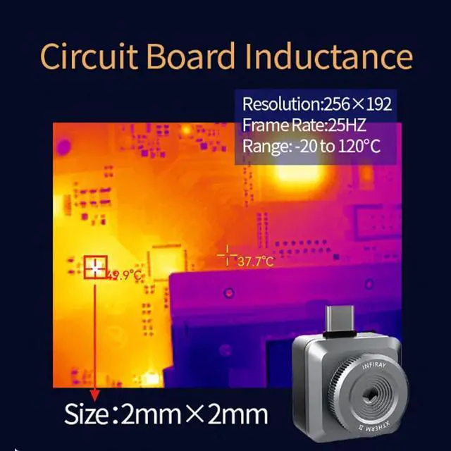 Alt view image 6 of 7 - InfiRay T2L Thermal Imager PCB Circuit Fault Testing Tool Mobile Night Vision Thermal Camera for iPhone 15 Series