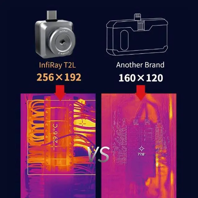 Alt view image 4 of 7 - InfiRay T2L Thermal Imager PCB Circuit Fault Testing Tool Mobile Night Vision Thermal Camera for iPhone 15 Series