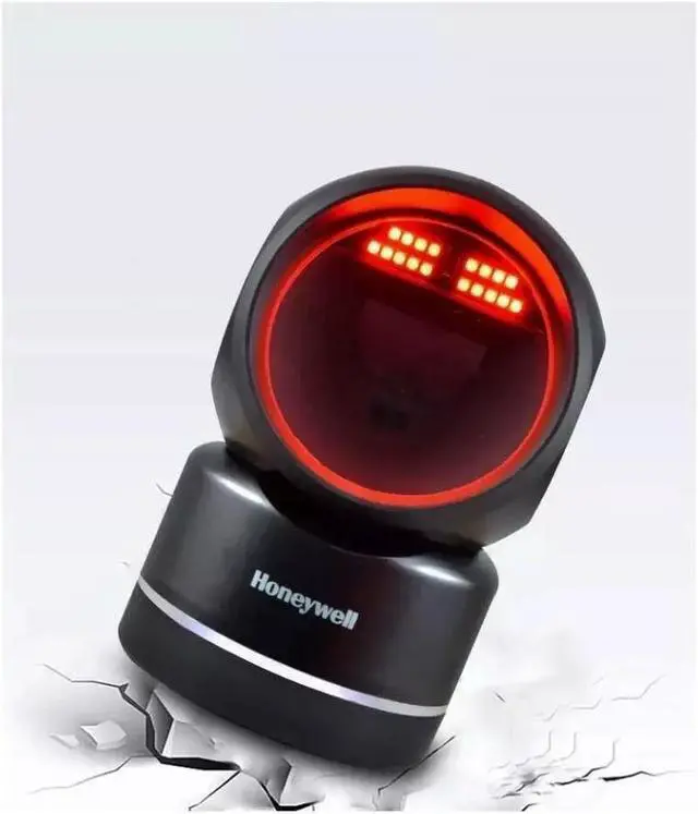 Alt view image 3 of 6 - Honeywell HF680-R1-2USB-G Desktop Fixed 2D Barcode Scanner Reader with USB Cable-Black