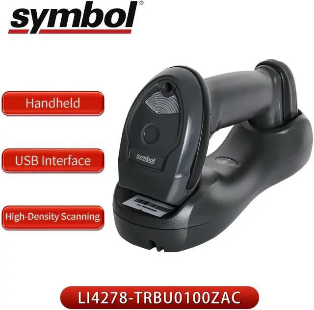 Alt view image 3 of 7 - Barcode Scanner LI4278-TRBU0100ZAC 1D Wireless Handheld Code Reader with Cradle and USB Cable