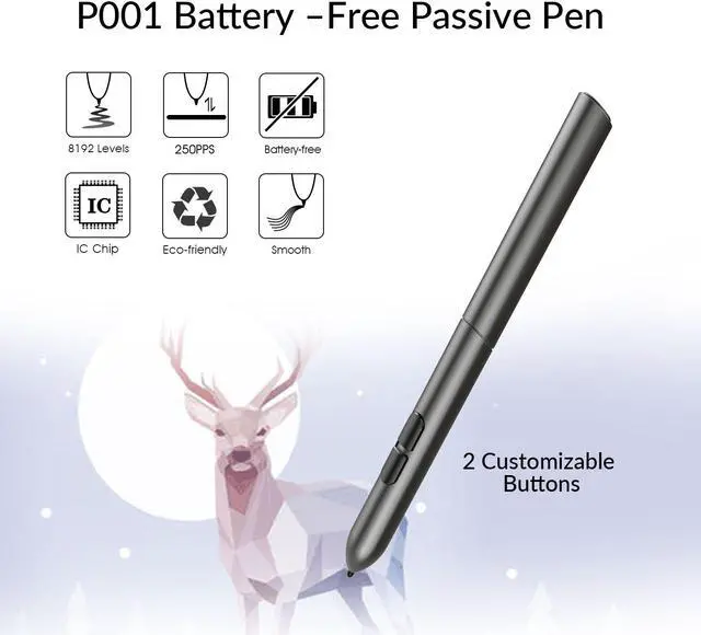 Alt view image 4 of 7 - VEIKK S640 V2 Graphics Drawing Tablet 6x4 inch OSU Pen Tablet with Battery-Free Stylus for Android, Windows and Mac OS (8192 Level Pressure)