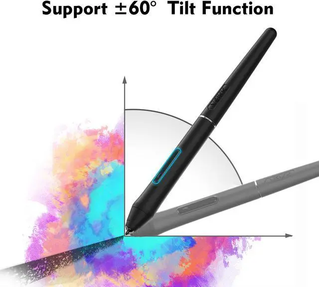 Alt view image 5 of 14 - VEIKK VK1060PRO Drawing Tablet,10x6 inch Drawing Graphics Tablet with 2 Scroll Wheels,6 Express Keys, Battery-Free Stylus Tilt for Android Win Mac OS (8192 Levels)