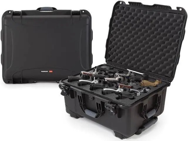 Alt view image 2 of 3 - Nanuk 950 Case - foam insert for 15 individual handguns SOCOM Black