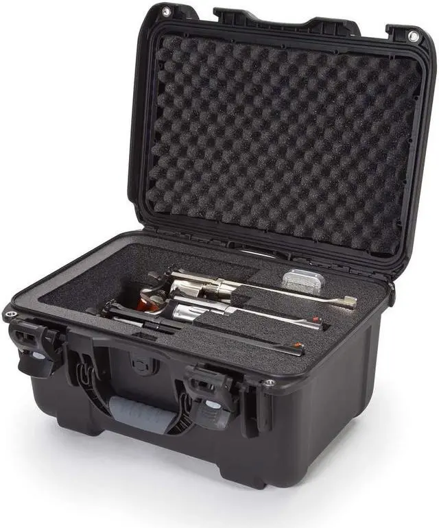 Alt view image 4 of 12 - Nanuk 918 Case with custom foam insert for 3 revolvers SOCOM Black