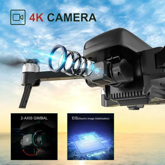 Alt view image 2 of 6 - UDI RC Drone with HD Camera 4K GPS 5G FPV Camera Drone Quadcopter Brushless U38S