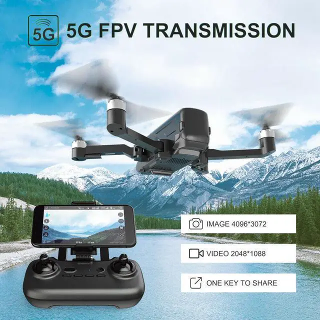 Alt view image 6 of 6 - UDI RC Drone with HD Camera 4K GPS 5G FPV Camera Drone Quadcopter Brushless U38S