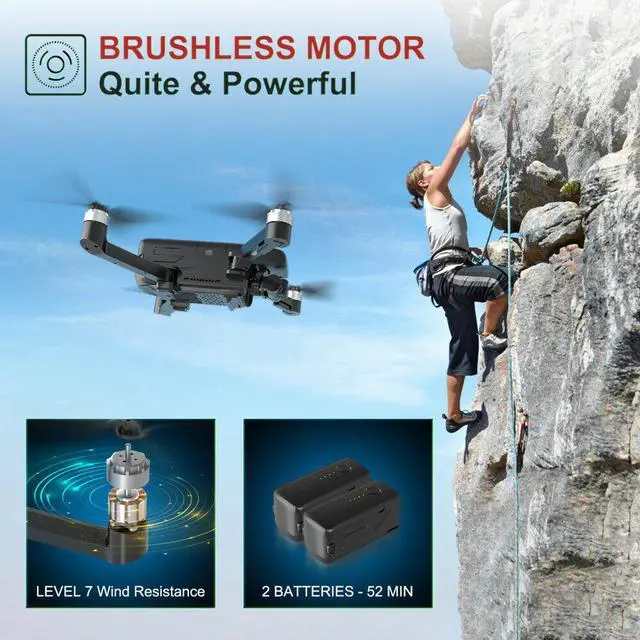 Alt view image 4 of 6 - UDI RC Drone with HD Camera 4K GPS 5G FPV Camera Drone Quadcopter Brushless U38S