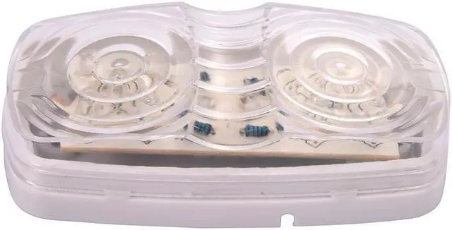 Alt view image 6 of 6 - 10PCS 4" Bullseye 10 LED Truck Trailer RV Side Marker Light 12V Clearance Amber