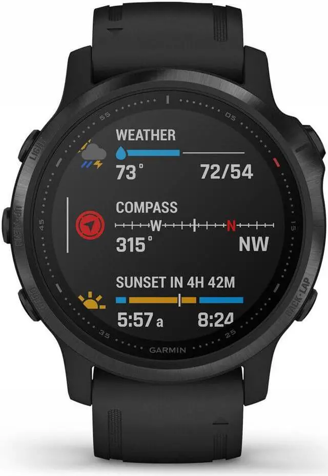 Alt view image 6 of 6 - fenix 6S PRO Multisport GPS Smartwatch Black + 2 Year Extended Warranty