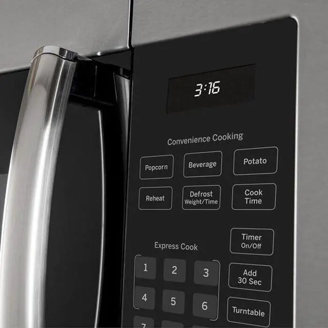 Alt view image 6 of 6 - 1.6 Cu. Ft. Over-the-Ran  Microwave Oven, Stainless Steel