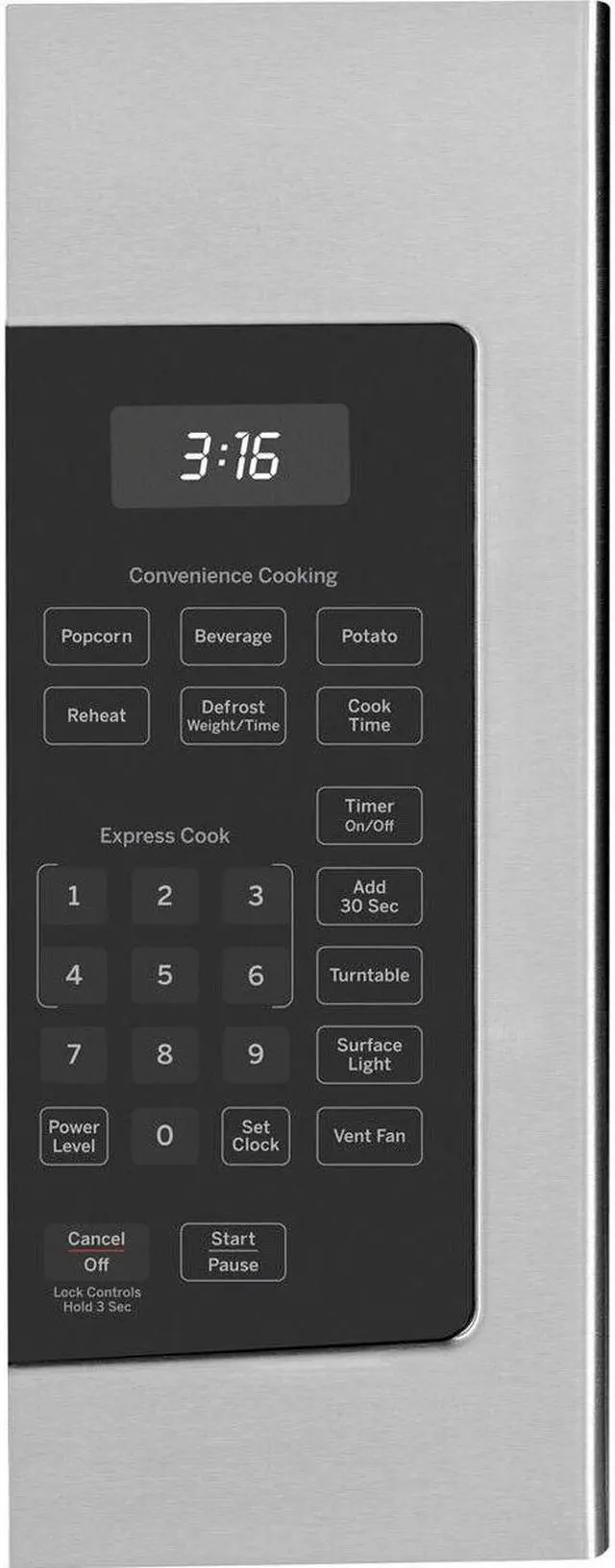 Alt view image 3 of 5 - 1.6 Cu. Ft. Over-the-Ran  Microwave Oven, Stainless Steel