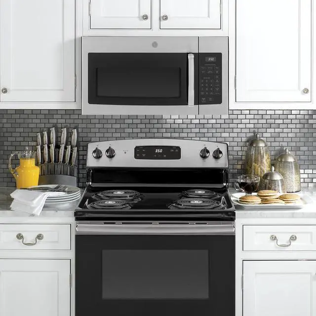 Alt view image 4 of 5 - 1.6 Cu. Ft. Over-the-Ran  Microwave Oven, Stainless Steel