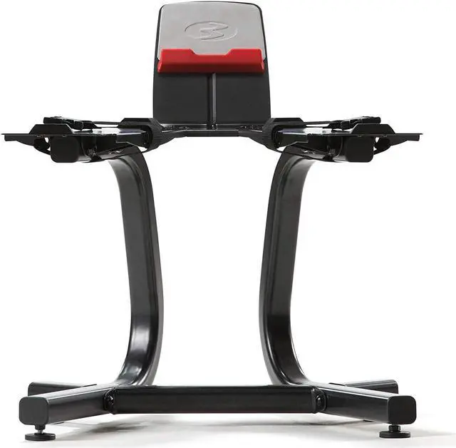 Alt view image 2 of 6 - SelectTech Dumbbell Stand with Media Rack - 100584