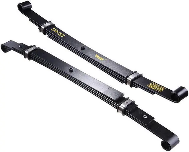 Alt view image 4 of 7 - Set of 2 Rear Leaf Springs for Club Car Precedent Golf Cart Heavy Duty Dual Action with Bushings