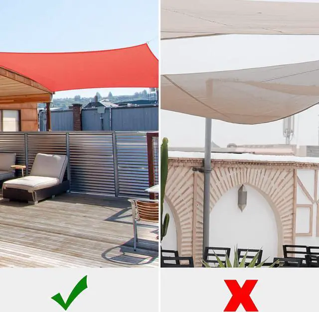 Alt view image 7 of 7 - Yescom 10x10 Ft 97% UV Block Square Sun Shade Sail Canopy Cover Net Backyard Deck