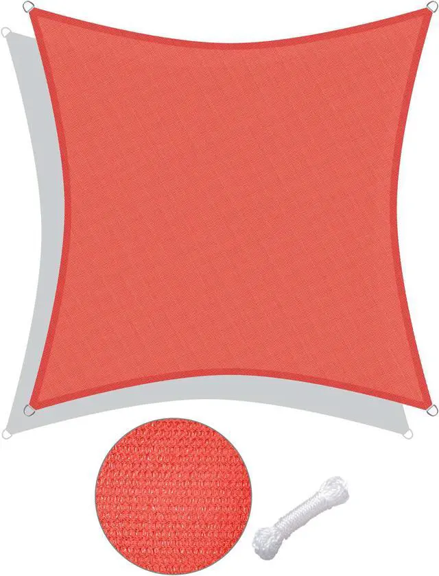 Alt view image 2 of 7 - Yescom 10x10 Ft 97% UV Block Square Sun Shade Sail Canopy Cover Net Backyard Deck