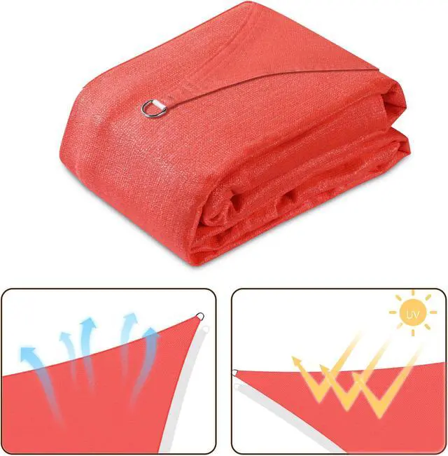 Alt view image 5 of 7 - Yescom 10x10 Ft 97% UV Block Square Sun Shade Sail Canopy Cover Net Backyard Deck