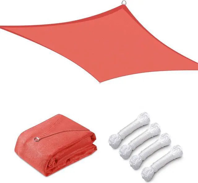 Alt view image 3 of 7 - Yescom 10x10 Ft 97% UV Block Square Sun Shade Sail Canopy Cover Net Backyard Deck