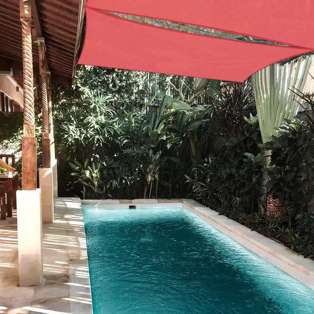 Alt view image 4 of 7 - Yescom 10x10 Ft 97% UV Block Square Sun Shade Sail Canopy Cover Net Backyard Deck