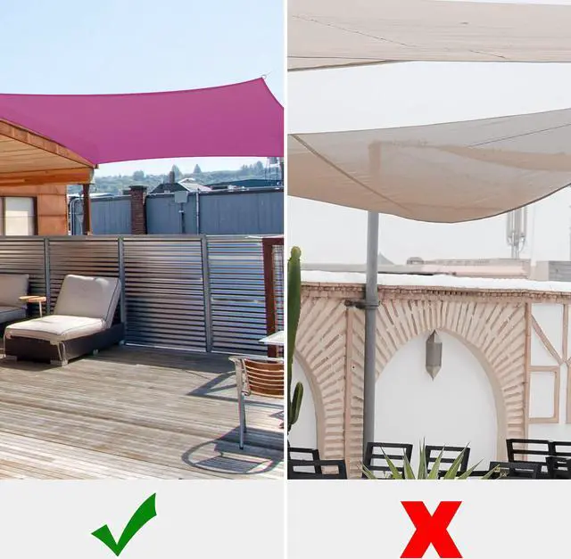 Alt view image 7 of 7 - Yescom 10x10 Ft 97% UV Block Square Sun Shade Sail Canopy Cover Net Outdoor Poolside