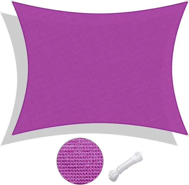 Alt view image 2 of 7 - Yescom 23x20 Ft 97% UV Block Rectangle Sun Shade Sail Canopy Outdoor Patio Pool Lawn
