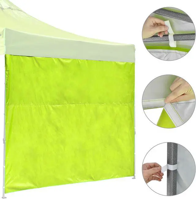 Alt view image 5 of 7 - InstaHibit Sidewall Block Out UV50+ Fit 10x10Ft Pop up Canopy 1 Piece Camping