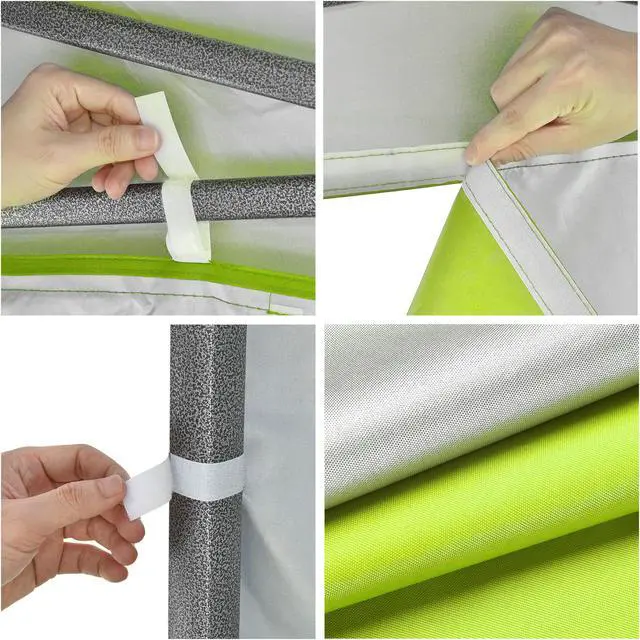 Alt view image 7 of 7 - InstaHibit Sidewall Block Out UV50+ Fit 10x10Ft Pop up Canopy 1 Piece Camping