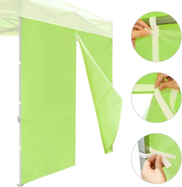 Alt view image 6 of 7 - InstaHibit Privacy Sidewall Zipper UV30+ Fits 10x10ft Canopy Yard Park 1 Piece
