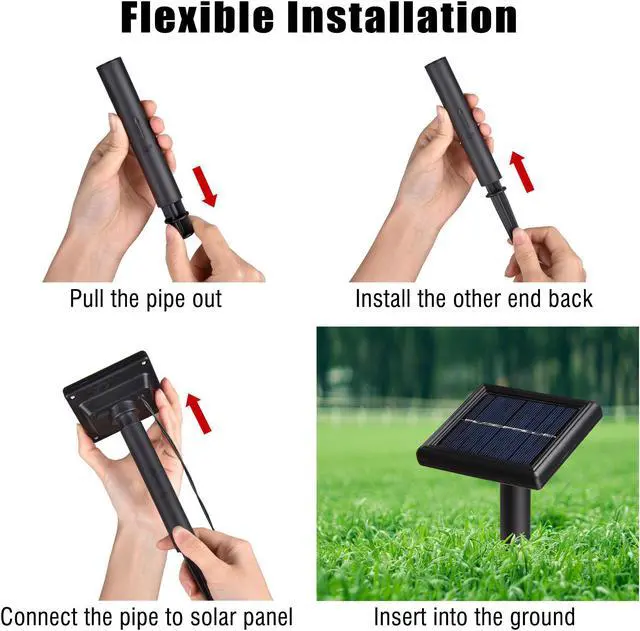 Alt view image 4 of 7 - 100 LED Solar Powered String Light Static Christmas Porch Party Decor 2 Pack