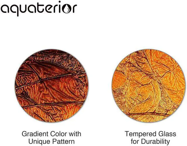 Alt view image 8 of 9 - Aquaterior® 2 Pack Round Tempered Glass Above Counter Vessel Bowl Vanity Sink Bathroom Wash Basin