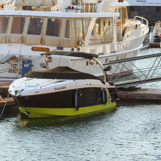 Alt view image 2 of 7 - 4pcs Ribbed Boat Fender 8"x27" Bumper Dock Shield Protection Black w/ Lines Pump