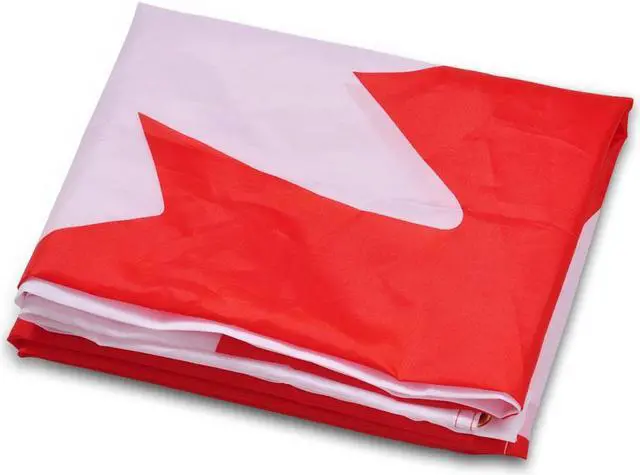 Alt view image 4 of 5 - 3'x5' Polyester Canada Flag Canadian Country Maple Leaf Outdoor Grommet Flagpole