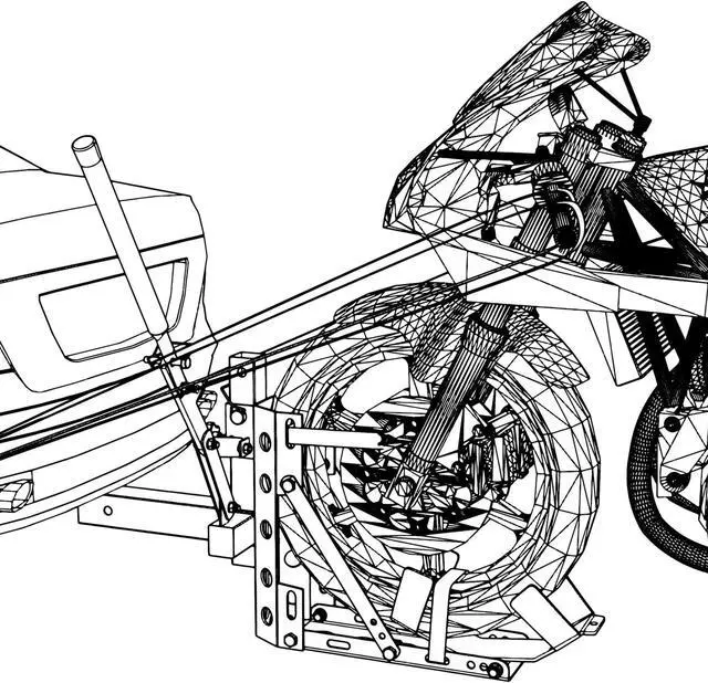 Alt view image 5 of 7 - 800lb Motorcycle Scooter Carrier 2" Tow Receiver Trailer Hauler Hitch Mount Rack