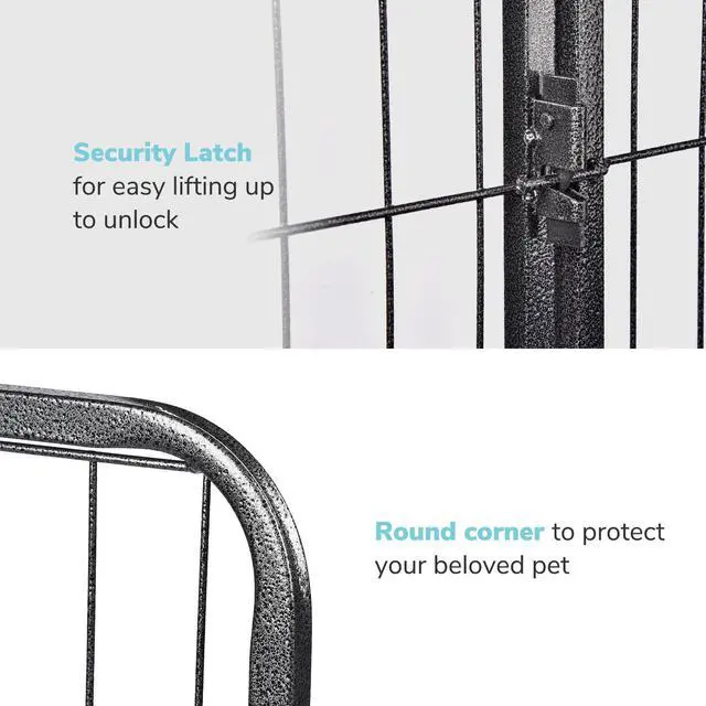 Alt view image 7 of 7 - 48 Pieces 28"x47" Pet Playpen Extra Large Dog Exercise Fence Panel Crate Outdoor