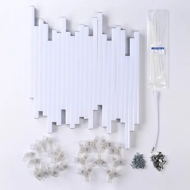 Alt view image 2 of 7 - Yescom 10 Blocks Magnetic Quantum LED Light Panel Wall-mount Touch Sensitive Bedroom Gifts