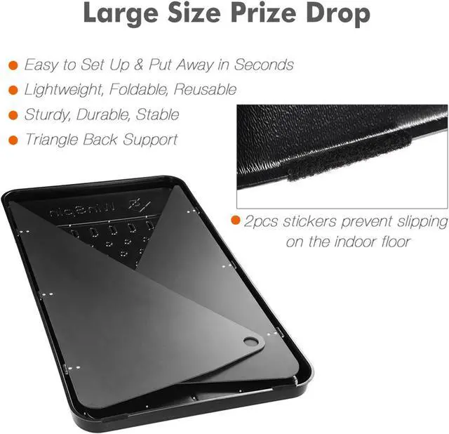 Alt view image 7 of 7 - WinSpin 36" Dual Use 18 Slots Prize Wheel 41x25" Prize Drop Game Board Party