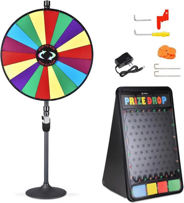 Main image of Brochure Holder for Dual Use Prize Wheel Clear Acrylic Display Stand Tradeshow