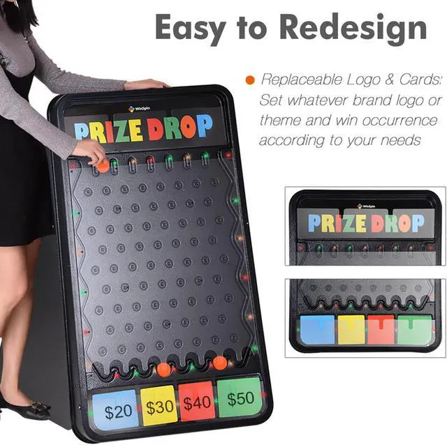 Alt view image 7 of 7 - Brochure Holder for Dual Use Prize Wheel Clear Acrylic Display Stand Tradeshow