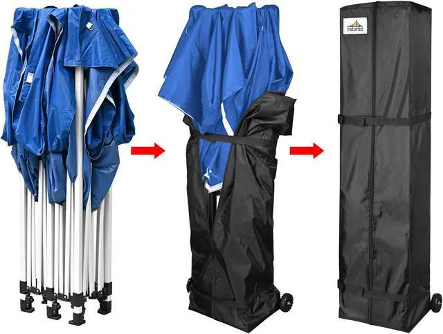 Alt view image 2 of 7 - Pro XL Canopy Carry Bag Wheeled for 10x15' Popup Event Shelter Tent Storage Case